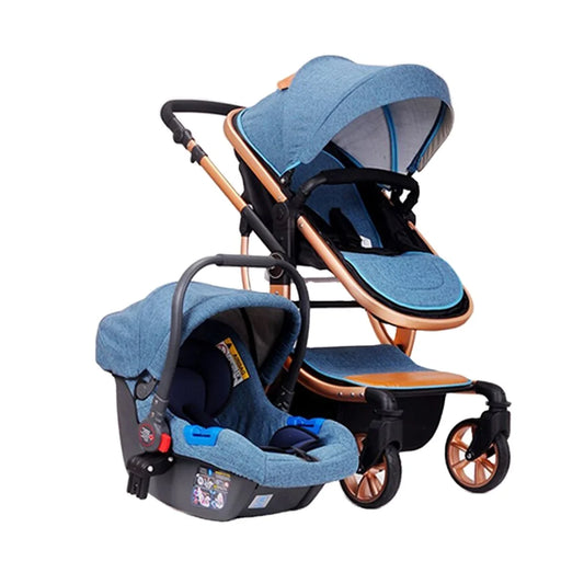 KTX-776211 3-in-1 Convertible Baby Stroller with 360-Degree Rotate Function for Newborns