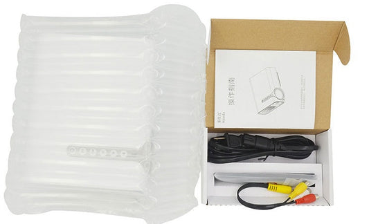 KTX-684307 Portable Mini HD 1080P Projector for Home Entertainment with Multi-Function Connectivity
