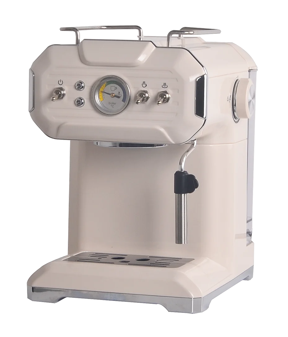 KTX-674003 Portable Italian Espresso Coffee Machine with Antique Plastic Housing