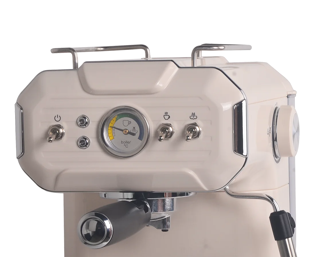 KTX-674003 Portable Italian Espresso Coffee Machine with Antique Plastic Housing