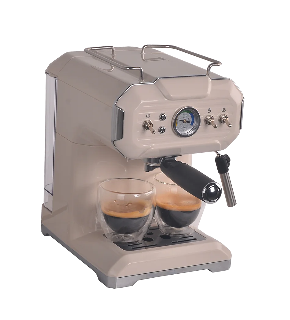 KTX-674003 Portable Italian Espresso Coffee Machine with Antique Plastic Housing