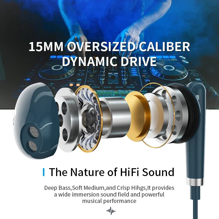 KTX-099155 USB C Earphones with Mic and Volume Control for iPhone 15 Pro Max and Samsung S23 S22 S21