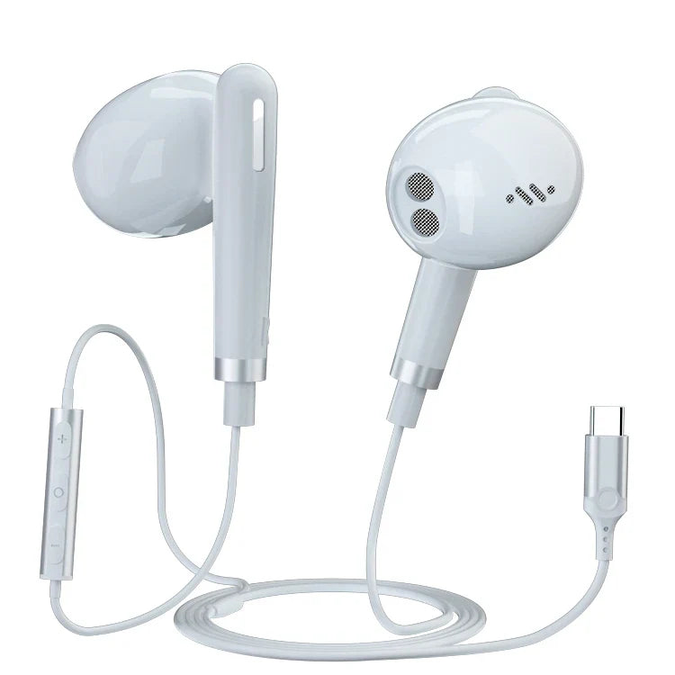 KTX-452947 USB C Wired Earbuds with Microphone for iPhone 15 Pro Max - Comfort Fit with Deep Bass Sound