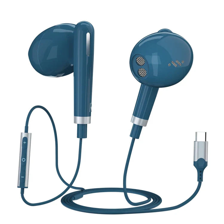 KTX-452947 USB C Wired Earbuds with Microphone for iPhone 15 Pro Max - Comfort Fit with Deep Bass Sound