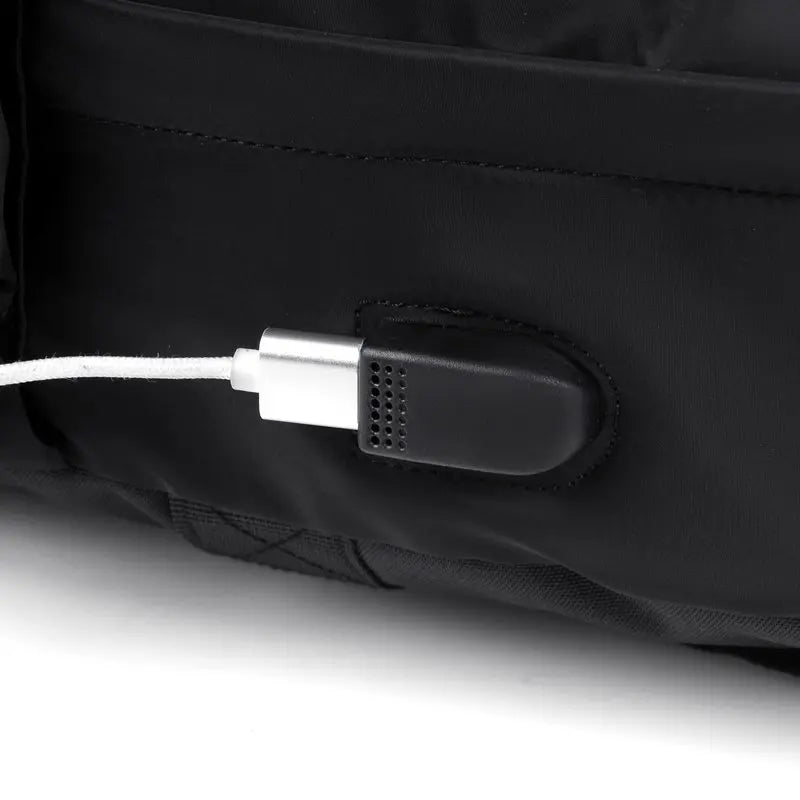 KTX-640723 Waterproof 17 Inch USB Laptop Backpack for Students and Travellers - Casual Leisure Bag for Men