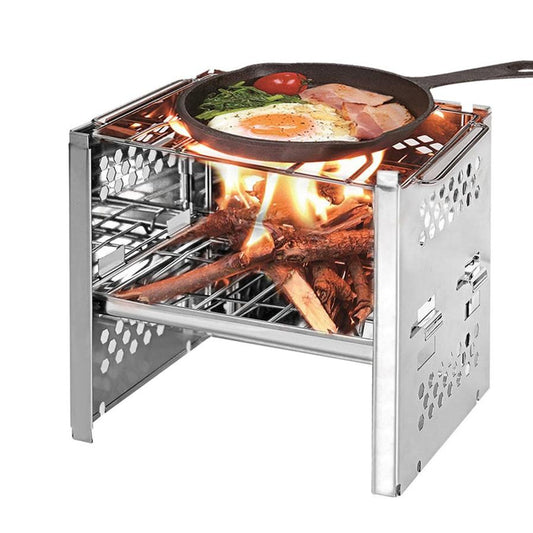 KTX-643987 Compact Firewood Stove for Outdoor Barbecue Cooking