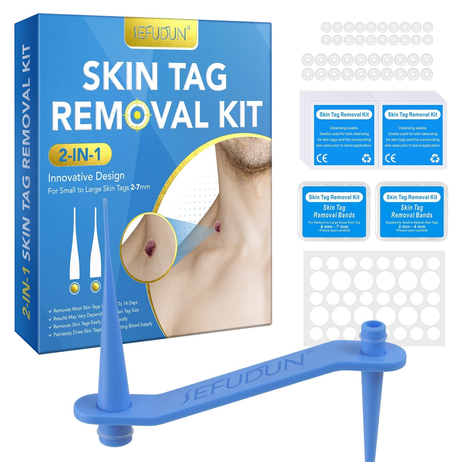 KTX-515603 Wart Removal Tool Set in Various Colors for Effective Mole Treatment