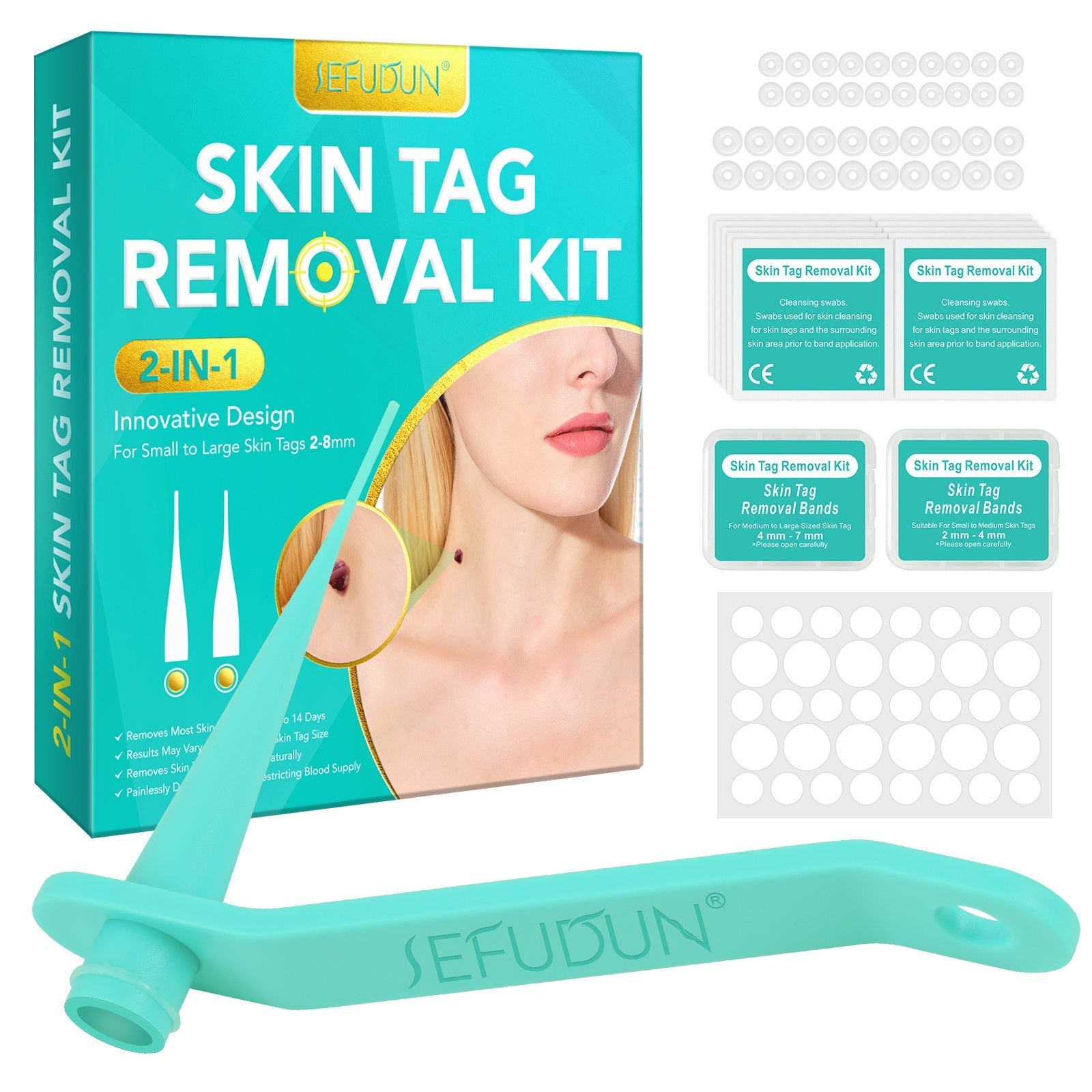 KTX-515603 Wart Removal Tool Set in Various Colors for Effective Mole Treatment