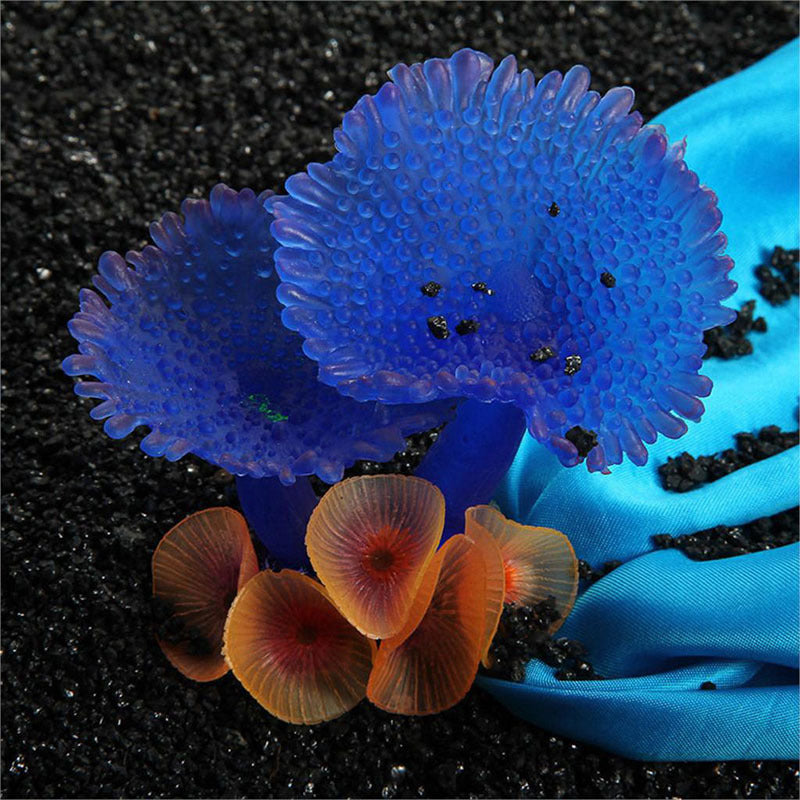 JMT-347210 Realistic Coral Simulation Plant for Aquarium Landscaping, No Fading, No Odor, 9.5x9.5x7cm