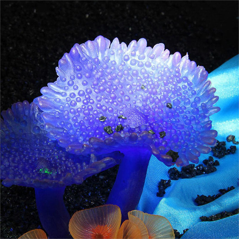 JMT-347210 Realistic Coral Simulation Plant for Aquarium Landscaping, No Fading, No Odor, 9.5x9.5x7cm