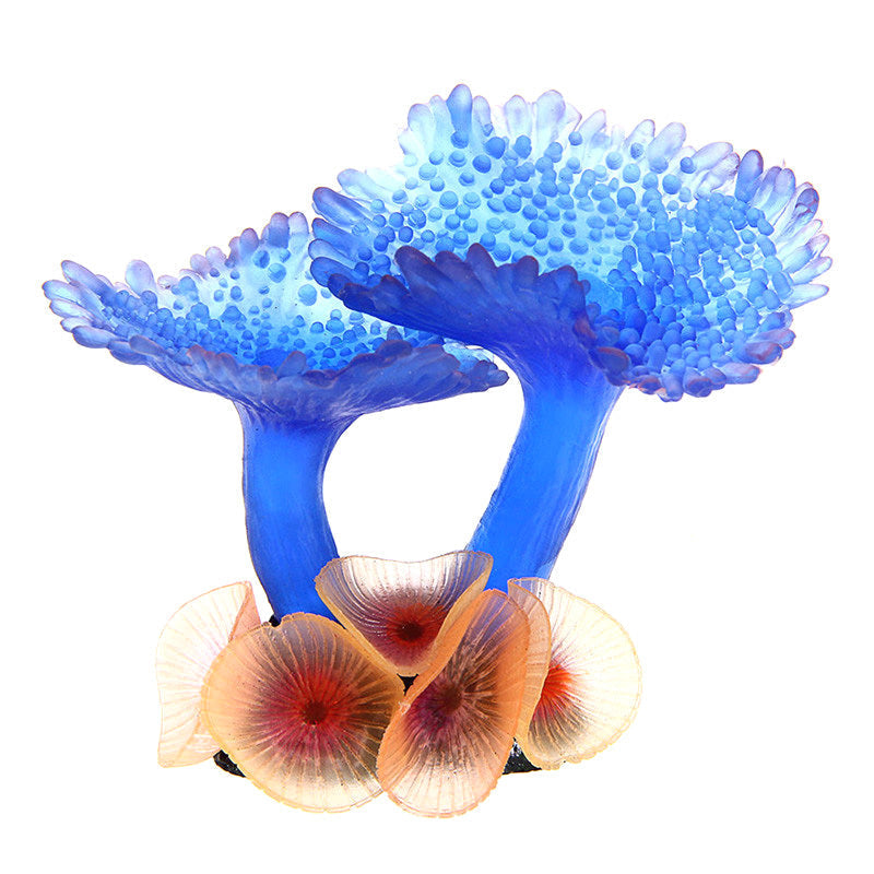 JMT-347210 Realistic Coral Simulation Plant for Aquarium Landscaping, No Fading, No Odor, 9.5x9.5x7cm
