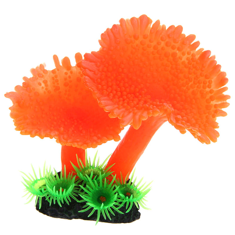 JMT-347210 Realistic Coral Simulation Plant for Aquarium Landscaping, No Fading, No Odor, 9.5x9.5x7cm