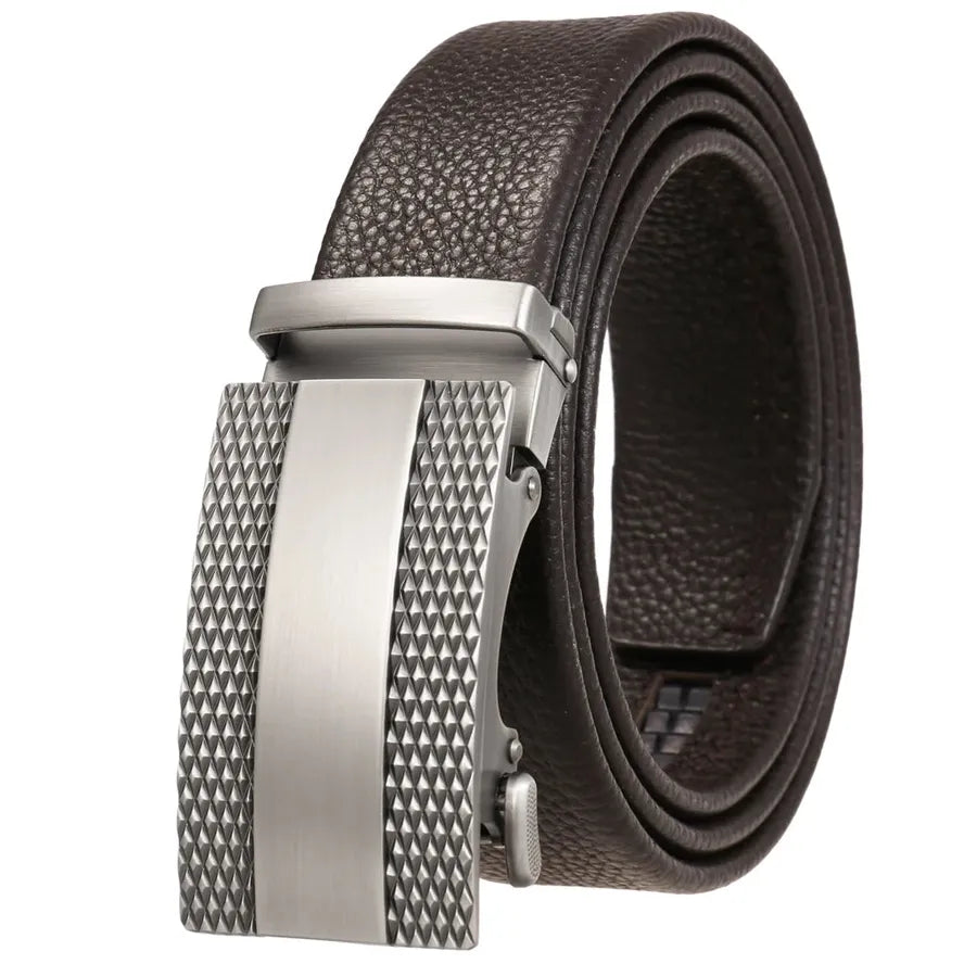 KTX-896595 Double-Sided First Layer Cowhide Automatic Buckle Belt - Model LY25-1056-5