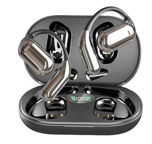KTX-674579 YX39 Digital Smart Screen Noise Cancelling Wireless Headphones with LED Battery Indicator and ENC Technology