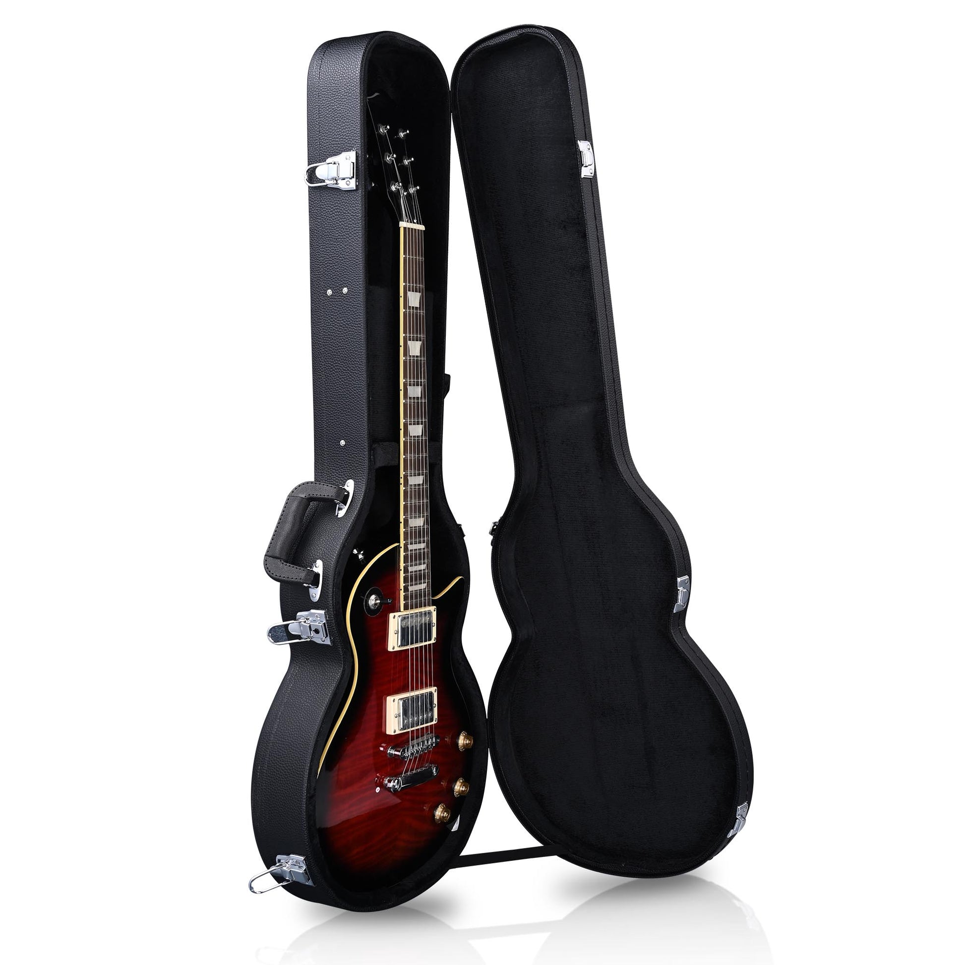KTX-352595 Hard Plywood Folk Guitar Case Wrapped in Durable PU Leather