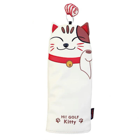 KTX-487059 Lucky Cat Golf Wood Club Head Cover - Stylish Protection for Your Clubs