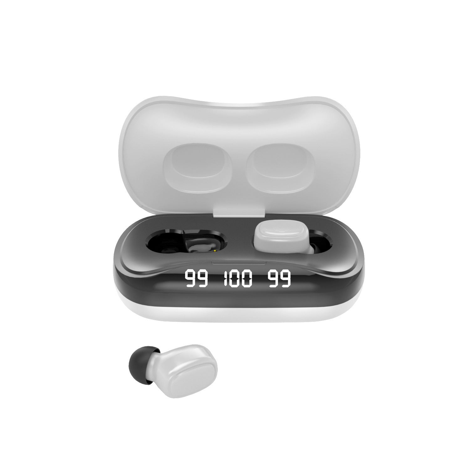 KTX-652179 Bluetooth Wireless Headset with Touch Control and Digital Display - TWS Stereo Earbuds for Sports and Everyday Use