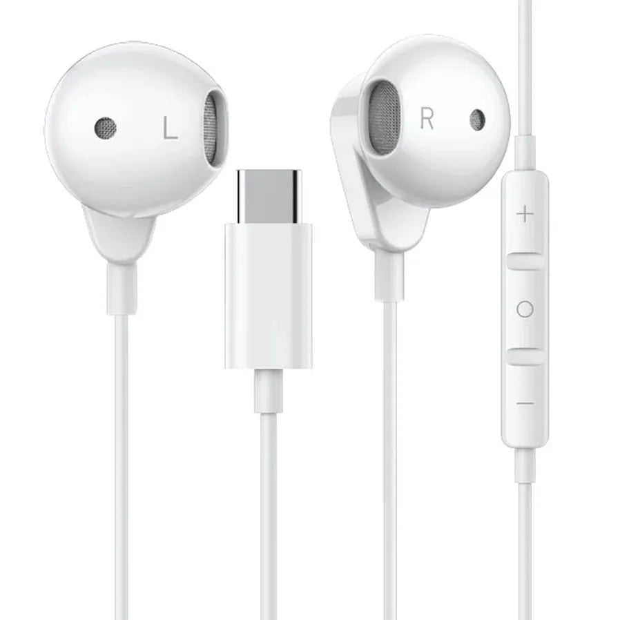 KTX-370451 Type C Noise Cancelling Wired Earphones for iPhone 15 Pro Max with Microphone - Gaming Earbuds