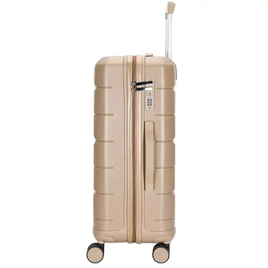 KTX-292947 Durable PP Shell Carry-On Trolley Luggage Set in 20", 24", and 28" Sizes for Outdoor Travel