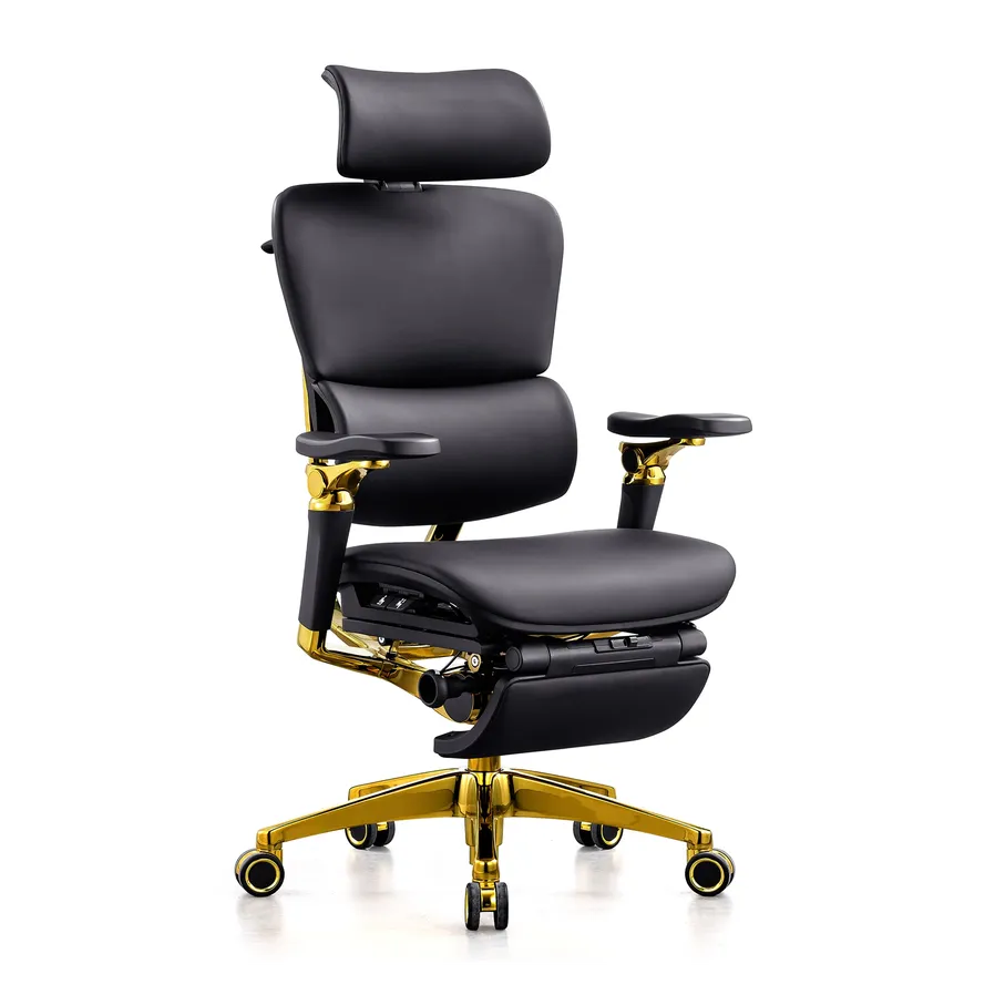 KTX-284115 Ergonomic Leather Executive Office Chair with 7D Armrests for Meeting Rooms