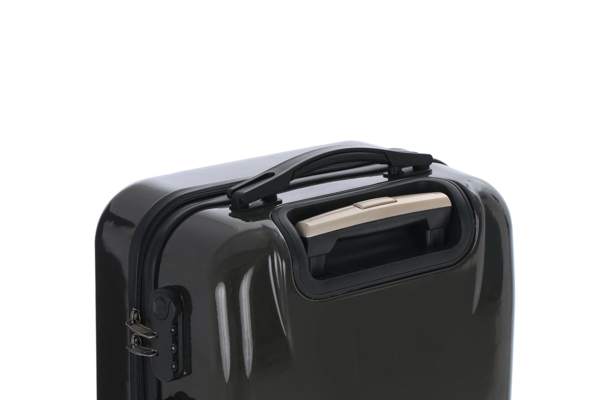 KTX-070163 Small Hard Case PC Luggage Set for Travel with Cosmetic Handbag - Model XHP147