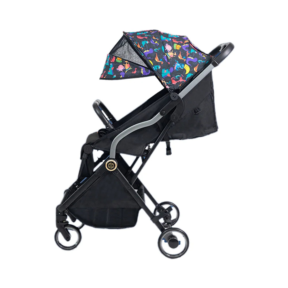 KTX-877971 Lightweight Folding Red Stroller for Toddlers with 4 Wheels and Comfortable Design