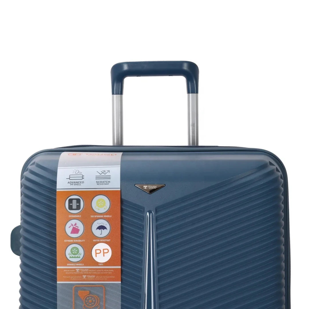 KTX-962963 Lightweight Scratch-Resistant Spinner Suitcase for Travel - Durable PP Material