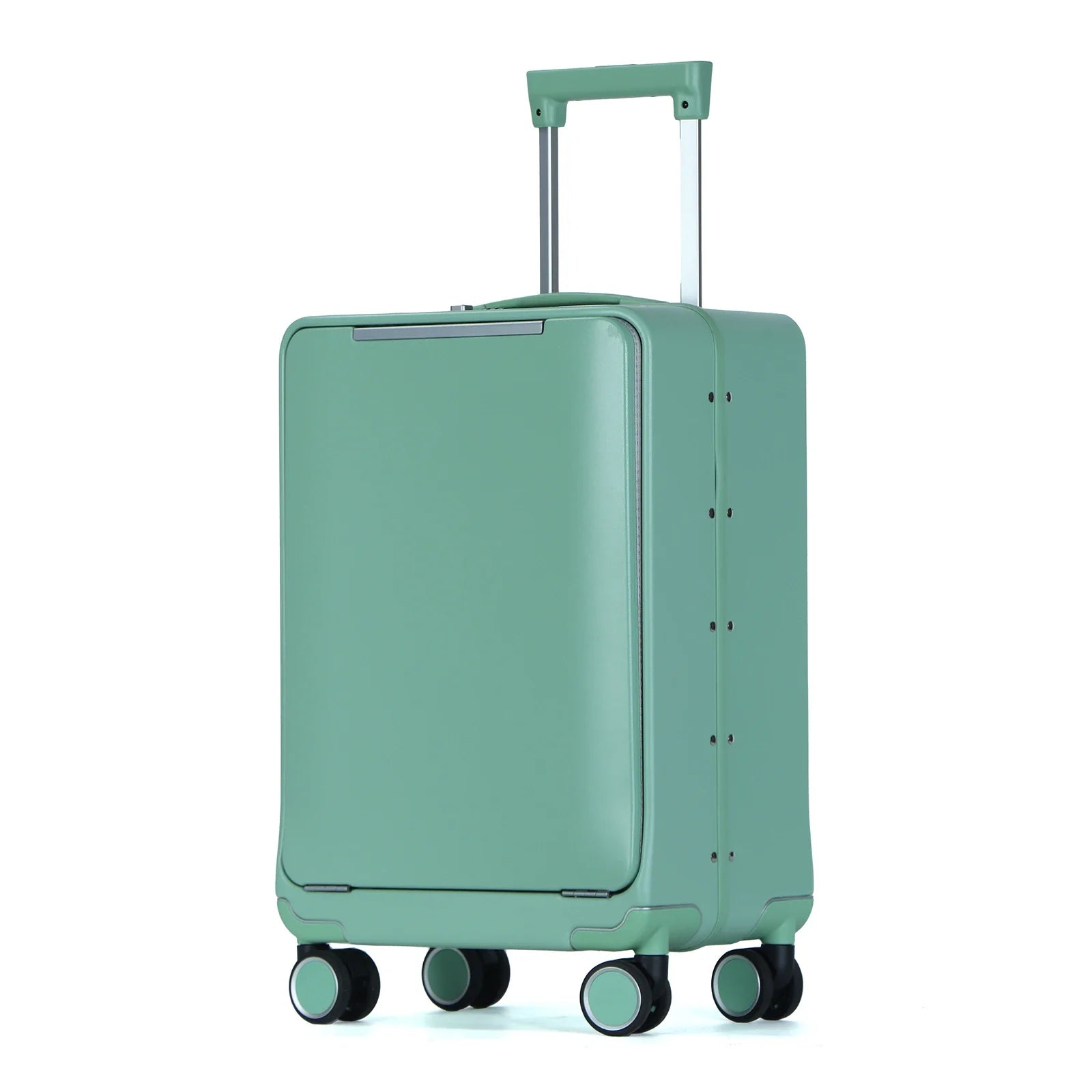 KTX-191187 Custom 4-Wheel Hard Shell Trolley Luggage with Aluminium Frame and Front Opening