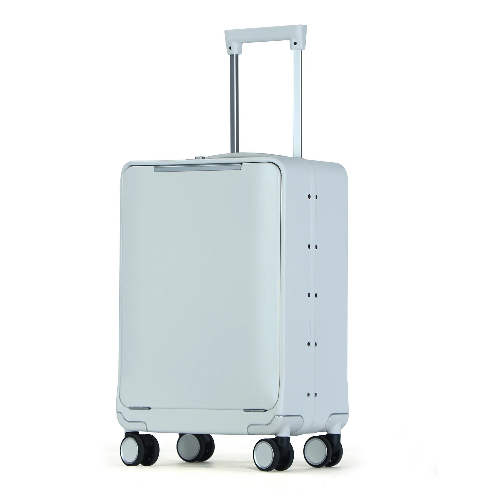 KTX-191187 Custom 4-Wheel Hard Shell Trolley Luggage with Aluminium Frame and Front Opening