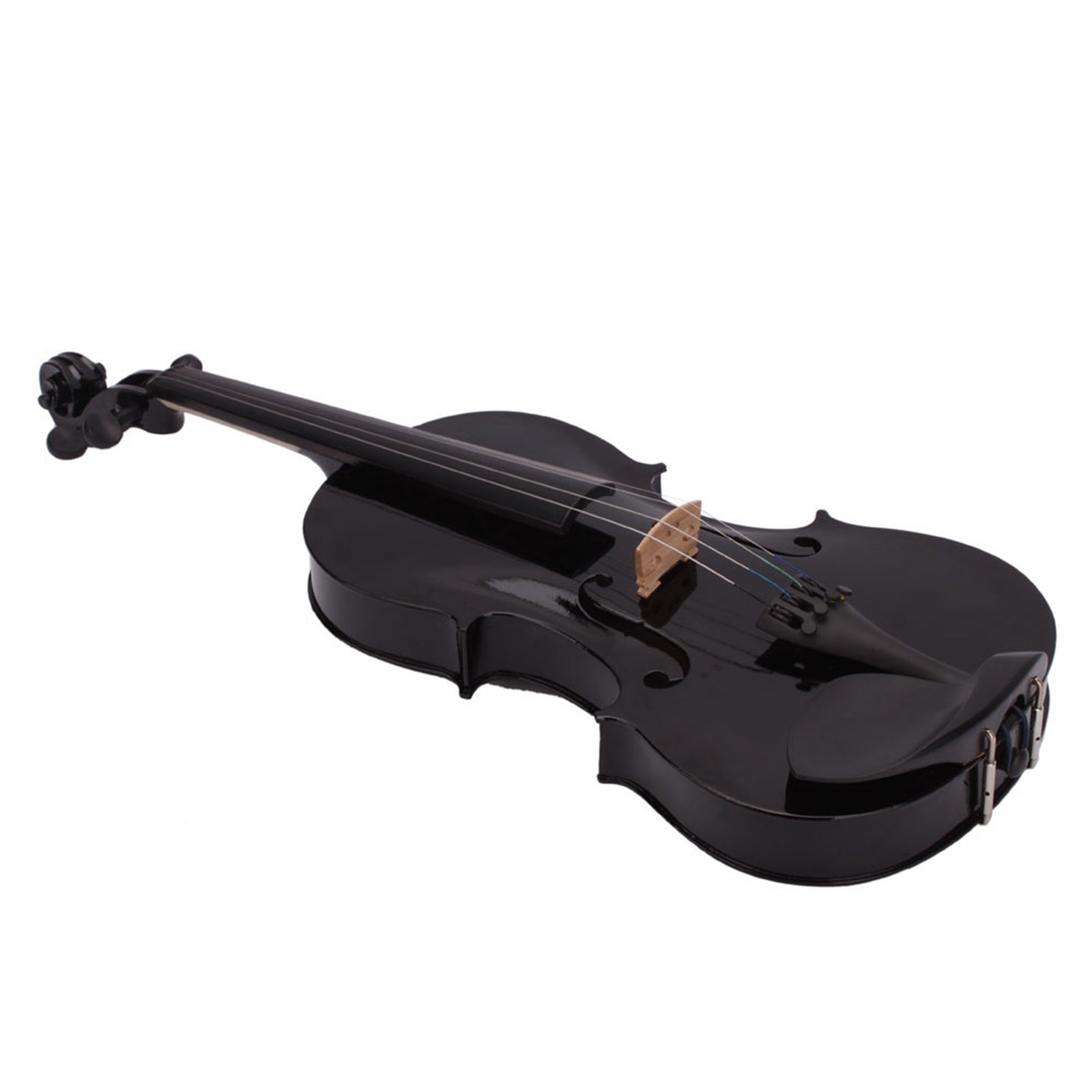 KTX-043027 Black Acoustic Violin with Full-Size Body and Smooth Finish