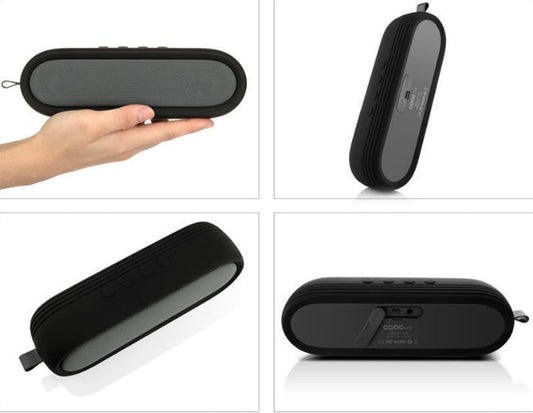 KTX-939347 Portable Waterproof Bluetooth Speaker with Dual 5W Audio, 2600mAh Rechargeable Battery, and 8-Hour Playtime for Outdoor Activities