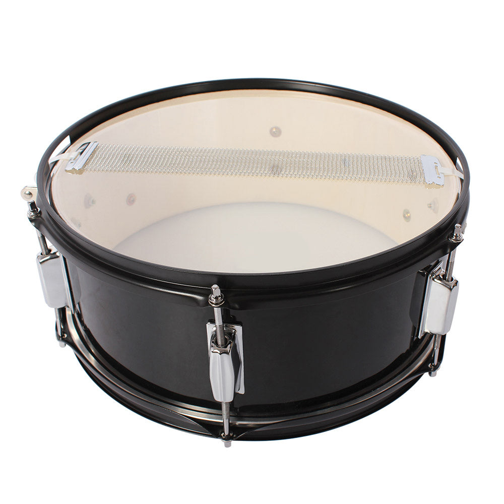 KTX-009107 14x5.5 Inch Professional Black Snare Drum for Musicians
