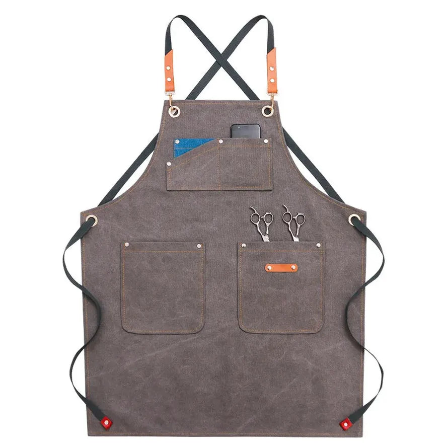 KTX-782803 Denim Apron for Coffee, Tea, and Baking with Customizable Logo Options