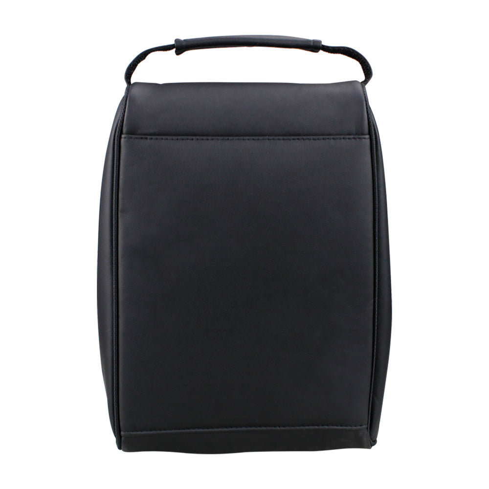 KTX-404563 Men's PU Golf Shoe Bag - Dust-Proof Zippered Organizer for Travel and Outdoor Use