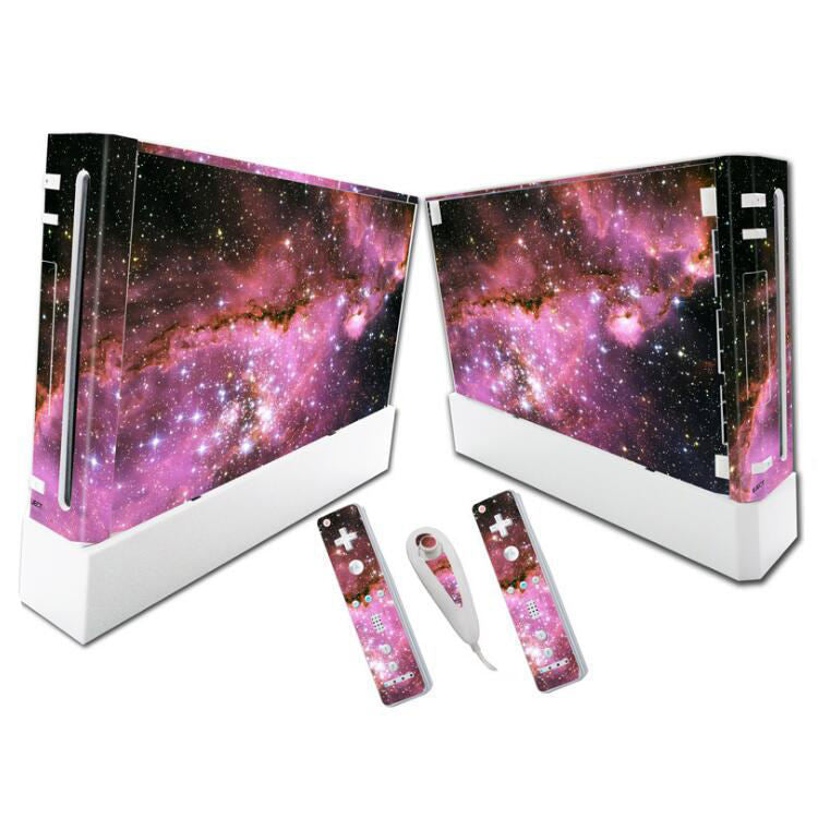 KTX-989907 Wii Console and Dual Remote PVC Decal Sticker Cover with Ventilation Slots
