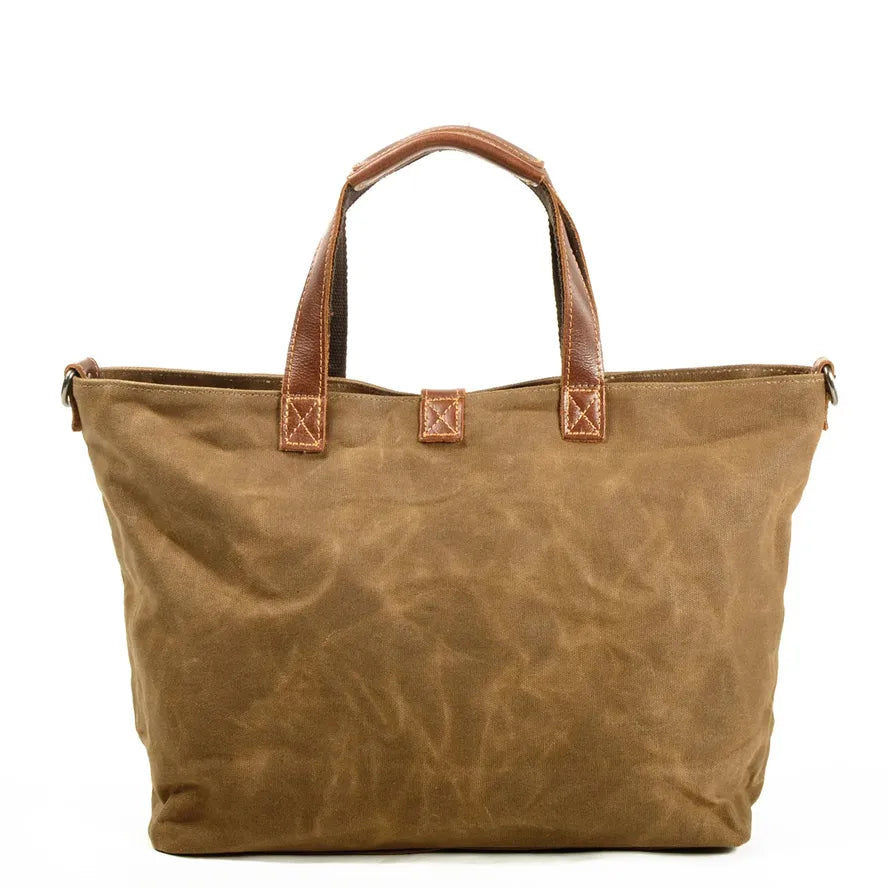 JMT-379338 Ladies Waxed Canvas Tote Shoulder Bag