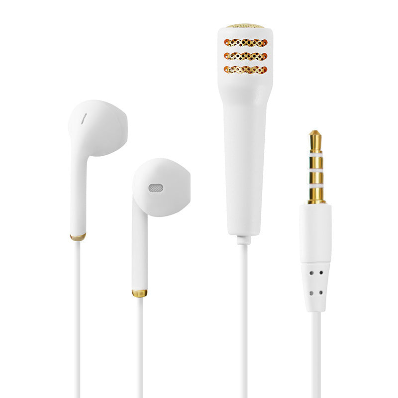 KTX-198739 Wired Mini Earphones with Microphone and Ear-Hook Design