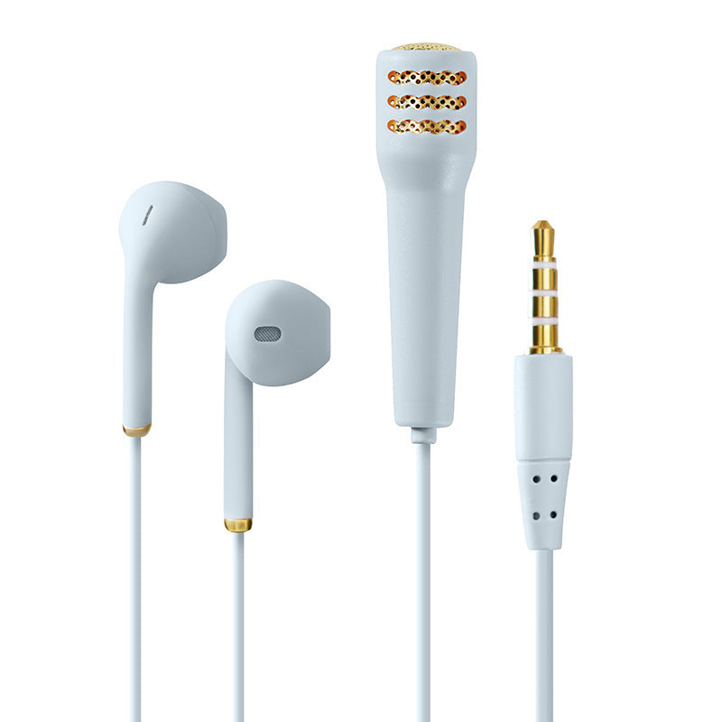 KTX-198739 Wired Mini Earphones with Microphone and Ear-Hook Design