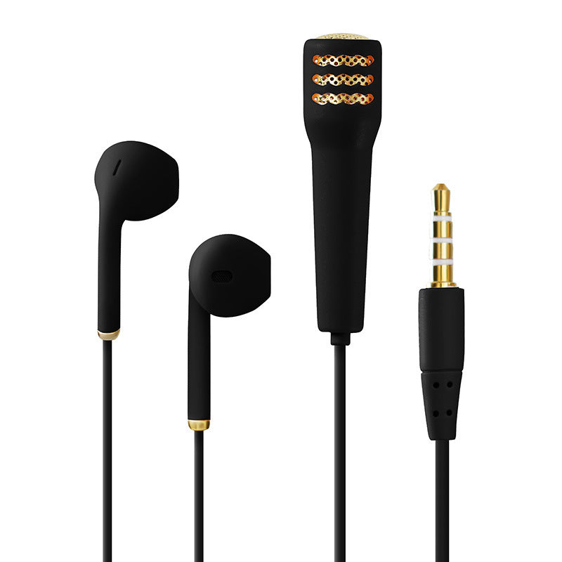 KTX-198739 Wired Mini Earphones with Microphone and Ear-Hook Design