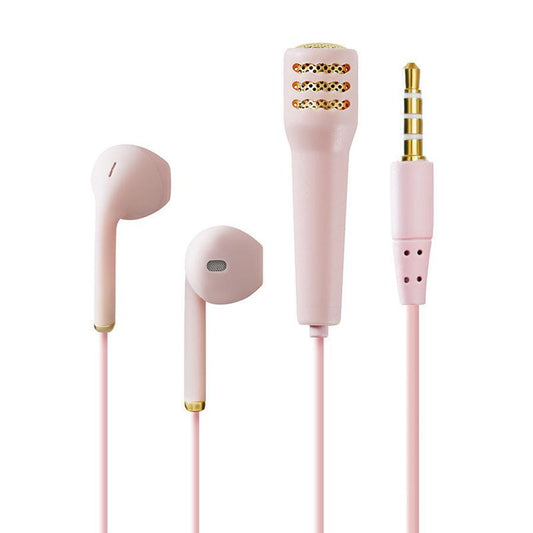 KTX-198739 Wired Mini Earphones with Microphone and Ear-Hook Design