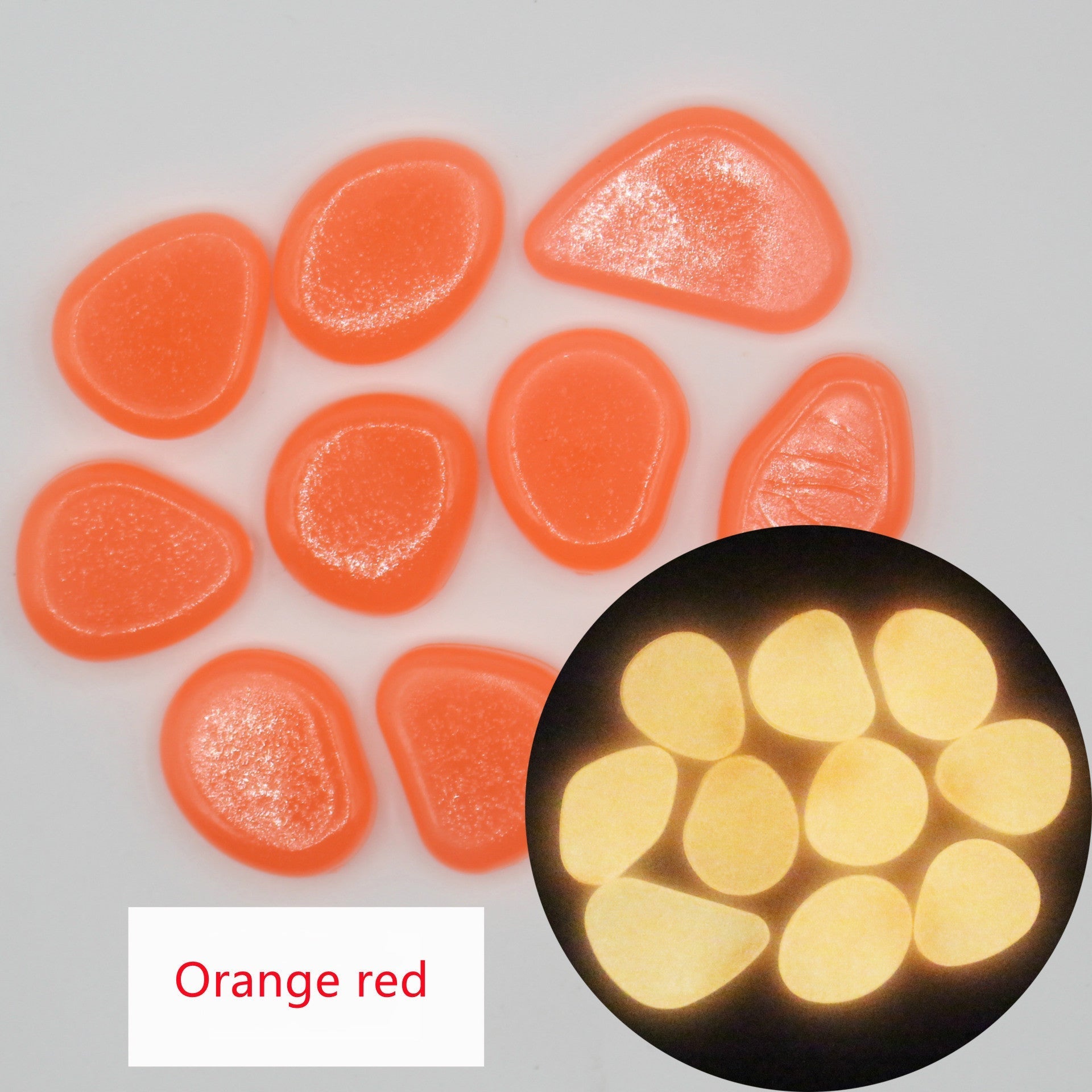 JMT-379978 Luminous Fluorite Pebbles for Night Fishing – Durable and Attractive Artificial Stones for Enhanced Bait Visibility