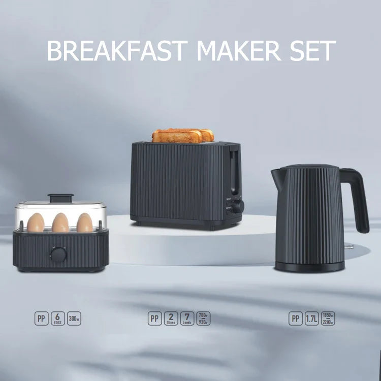 KTX-600723 Modern 2-Slice Wide Slot Toaster for Efficient Breakfast Preparation in Black