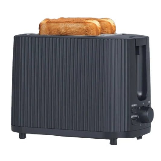 KTX-600723 Modern 2-Slice Wide Slot Toaster for Efficient Breakfast Preparation in Black