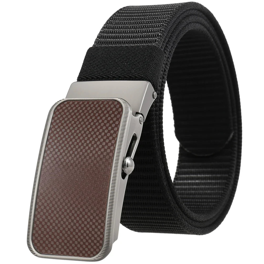 KTX-863827 Nylon Braided Men's Belt - Adjustable and Durable Stylish Accessory