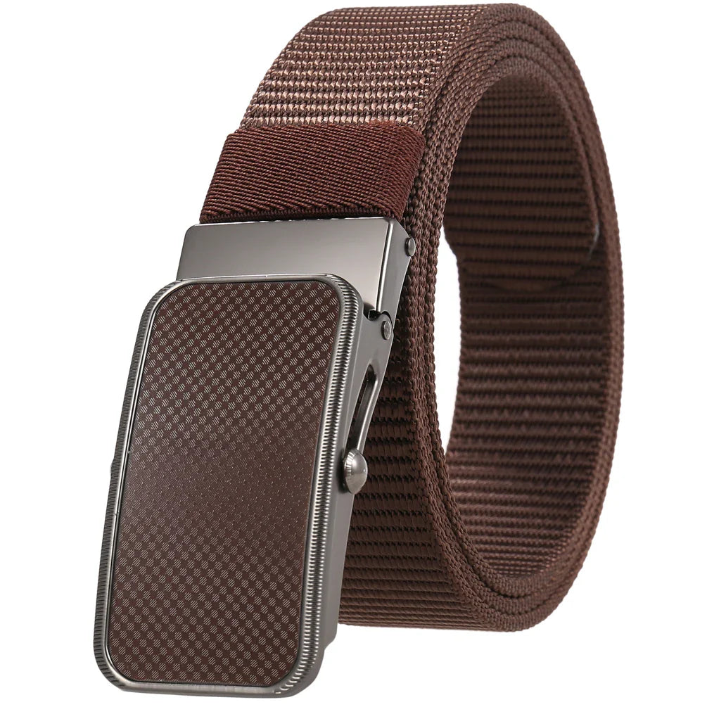 KTX-863827 Nylon Braided Men's Belt - Adjustable and Durable Stylish Accessory