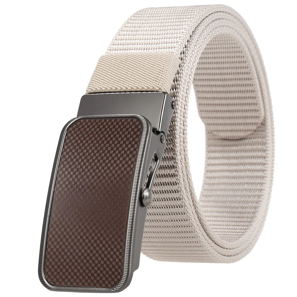 KTX-863827 Nylon Braided Men's Belt - Adjustable and Durable Stylish Accessory