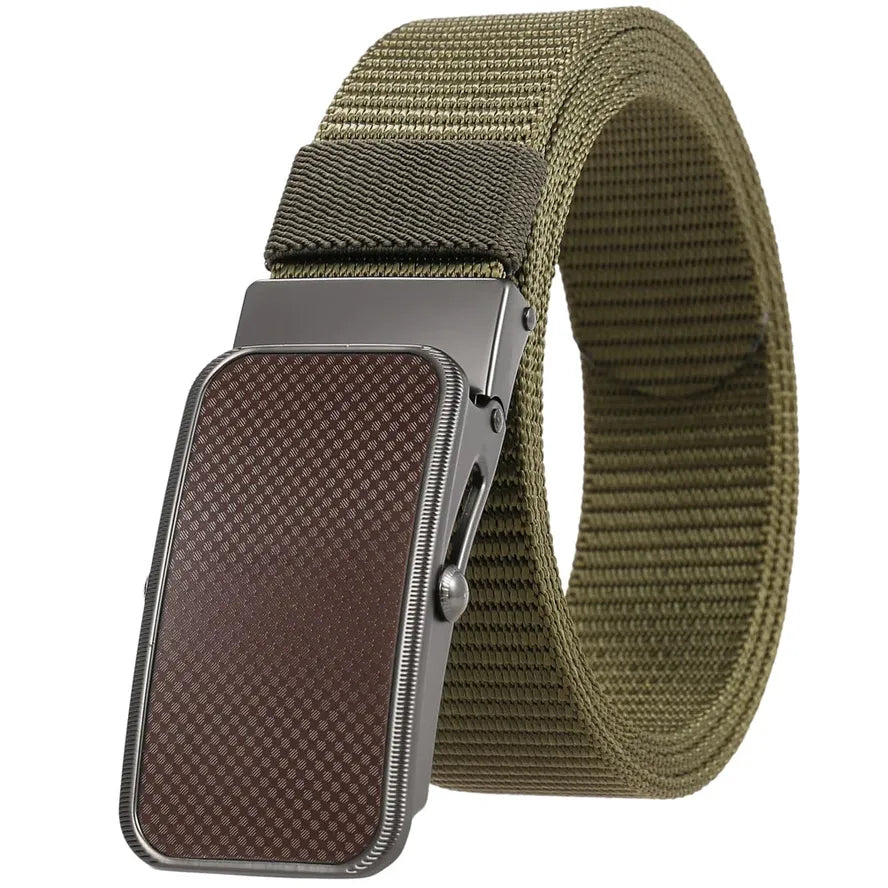 KTX-863827 Nylon Braided Men's Belt - Adjustable and Durable Stylish Accessory