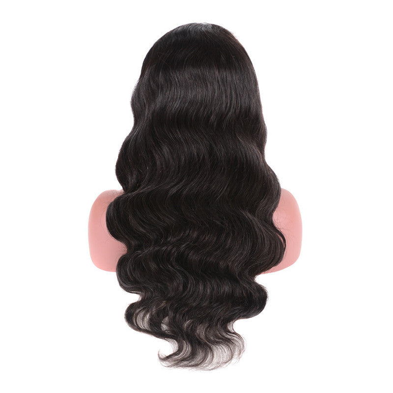 KTX-674003 Natural Color 13x4 Lace Front Human Hair Wig - Hand-Woven, Dyeable, Versatile Bang Styles
