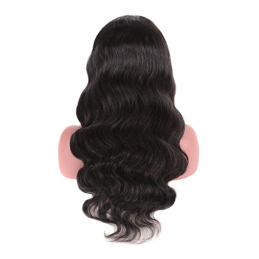 KTX-674003 Natural Color 13x4 Lace Front Human Hair Wig - Hand-Woven, Dyeable, Versatile Bang Styles