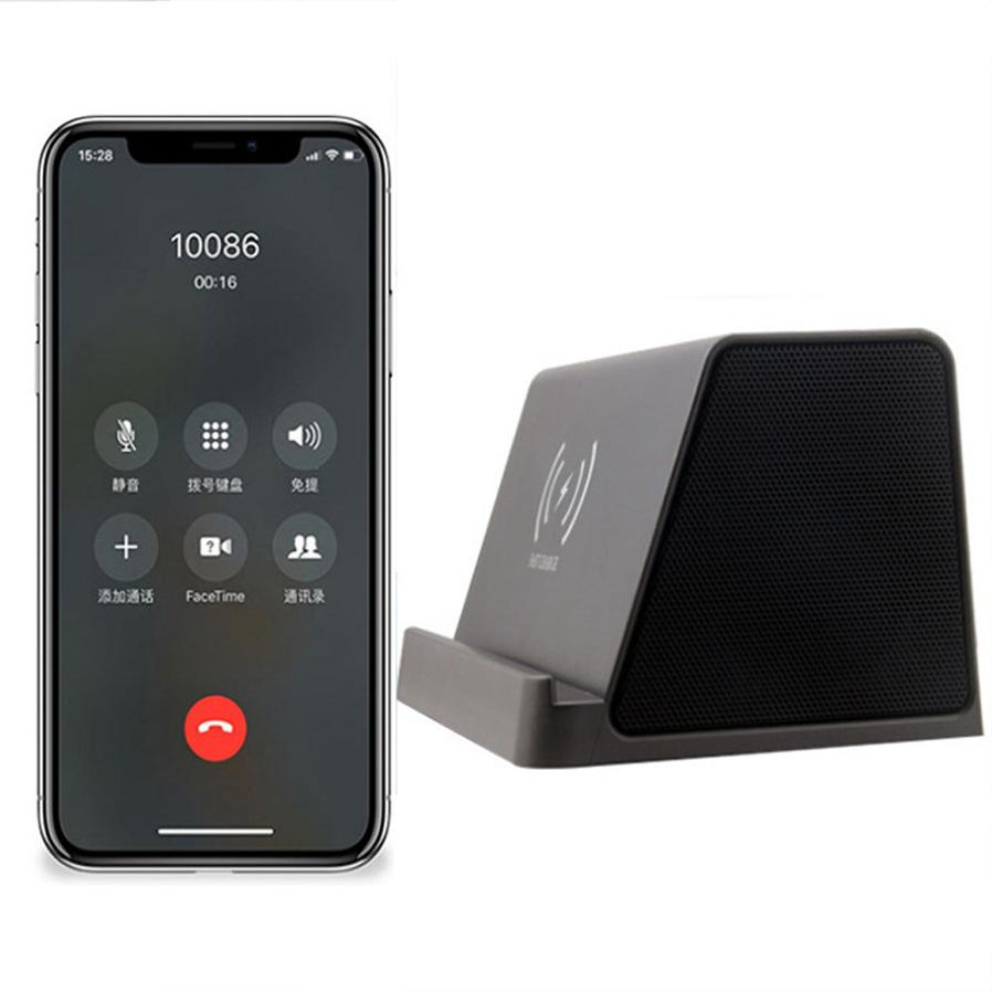 KTX-333715 Wireless Charging Bluetooth Speaker with 4000mAh Battery and Dual 3W Speakers